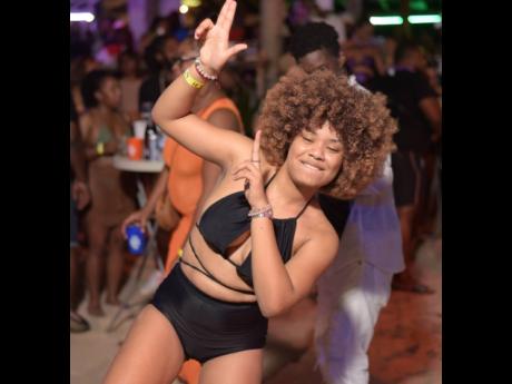 Teassica Williams was in the party zone.