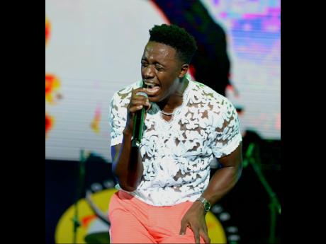 Romain Virgo reaches deep down as he performs this selection.