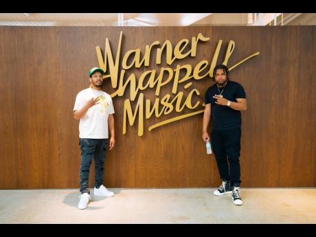 Producer DenoWhatsPoppin (left) and Big Money Records co-founder Jamelia ‘Whoa’ Ho-Sang.