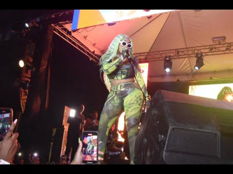 Stefflon Don performs at Island Beats at Dream WKND in Negril.