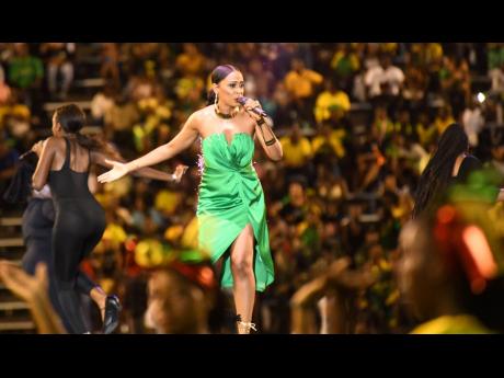 Songbird Alaine performs at the Grand Gala.