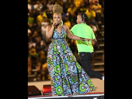 Former Digicel Rising Stars winner Shuga doing her thing.