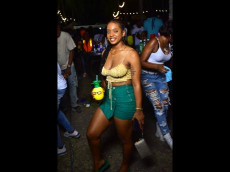 Tiana is having a good time.