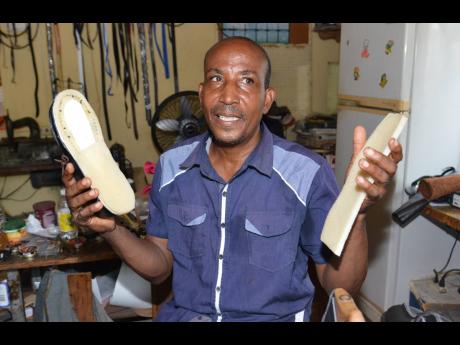 Archibald ‘Pinky’ Davis explains the different aspects associated in making a pair of shoes.