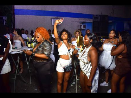 Ladies enjoying themselves at the event.