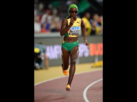 Candice McLeod is the only Jamaican to advance to the final of the women’s 400 metres.