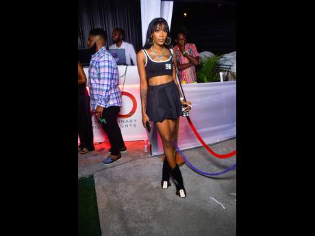 Dancer Desha Davis was also present to celebrate her dad’s latest project.