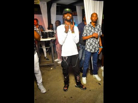 Dancehall artiste Laa Lee is having a good time.