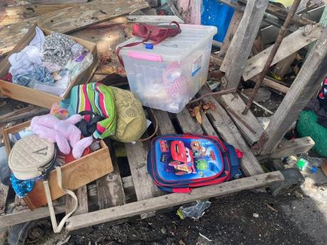 Credit: Tiffany Pryce Some items that were salvaged from the blaze.