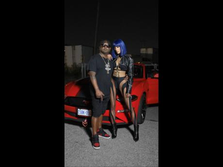 Producer Smoke Shop (left) with artiste and video director Aneesa Badshaw.