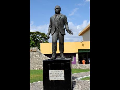 A statue of Garvey in St Ann's Bay.