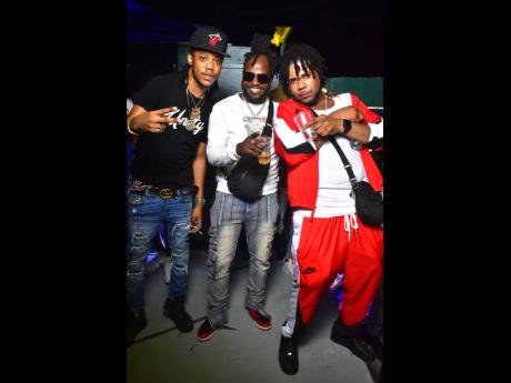 Selectors (from left) Gugu Mental, Randy Rich and DJ Ruxie hol’ a par.