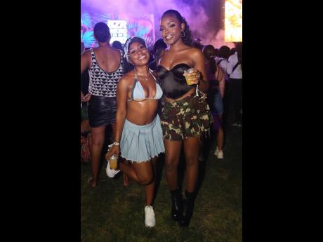Credit: Nathaniel Stewart These show-stopping beauties were snapped at Chris Brown’s ‘Under the Influence’ concert, held recently at the National Stadium in St Andrew.