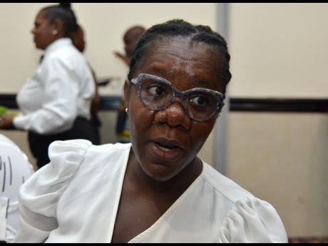 Credit: Kenyon Hemans Female farmer Azania Francis is hopeful that she can see growth in her farming with the new project.