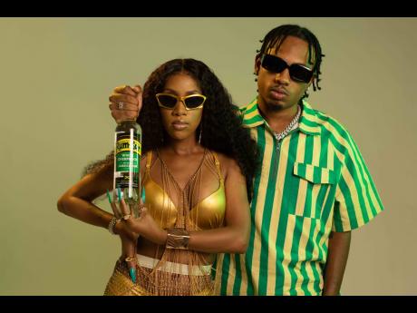 ‘Bad Gyal’ hitmaker 450 (right) and ‘Soul Tied’ singjay Vanessa Bling are the faces of Rum-Bar Jamaica’s latest campaign. 