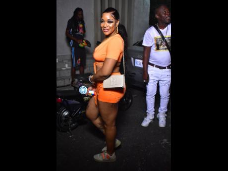 Stacy Xpressionz attending the Simma listening party for Beenie Man’s 17th studio album at Weddy Weddy Wednesdays in St Andrew recently.
