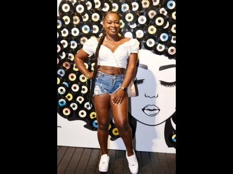 Pairing white with denim proved to be a divine match for Sonia Forrest.