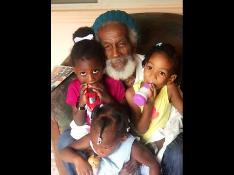 Chambers with his grandchildren.