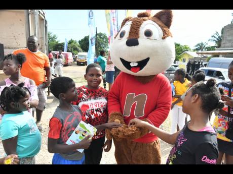 Credit: File A mascot interacts with children during the 16th staging of the Lauriston/Thompson Pen Community 4-H Club’s Stew Festival in November 2022.