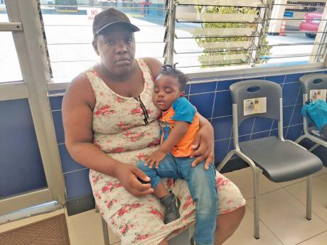 Enaka Morrison and her son Jazaun Brown.