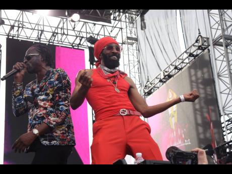 Credit: File Bounty Killer (left) and Spragga Benz performing at Reggae Sumfest in July. Bounty Killer (left) and Spragga Benz performing at Reggae Sumfest in July.