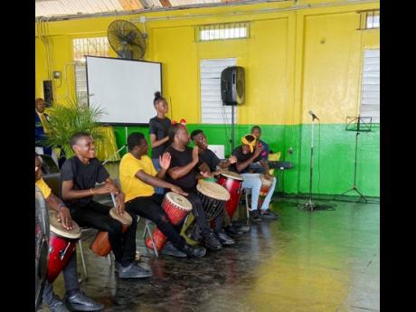 Kingston High School students in performance.