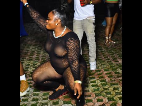 This patron let loose at Rum Rules. 