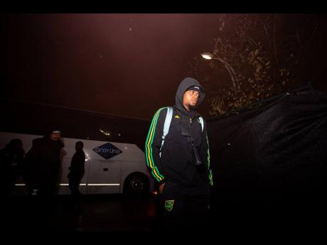 Credit: Courtesy of @jff_football Leon Bailey arrives at the BMO field in Toronto for last night’s match.