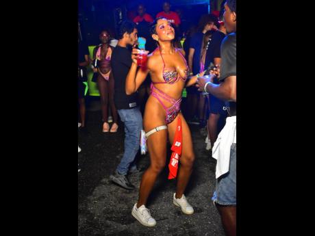This soca enthusiast is ready for road. 