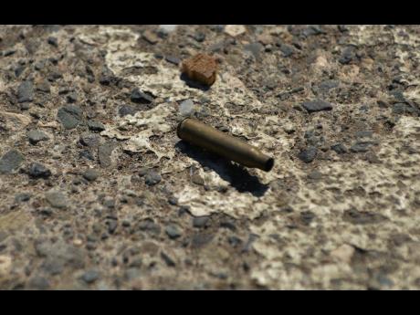 A spent shell casing spotted at the scene in Mountain View.