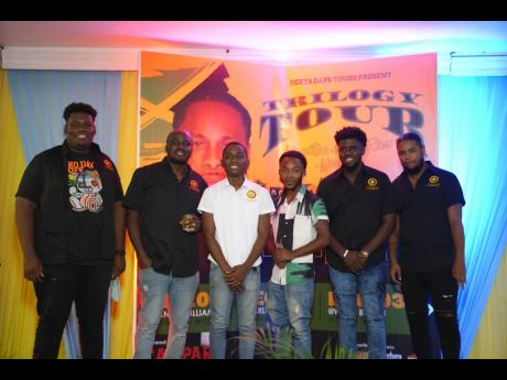 Credit: Contributed College Connect organisers for Dexta Daps’ Trilogy tour, (from left): Ajene Robinson, Ibrahim Konteh, Anthony Dixon, Jhevonte Webster, Fabian Morris and Keifa Desnoes.