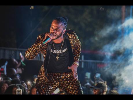 Credit: Contributed Dexta Daps serenading his fans at his recent Trilogy Tour in Kingston.