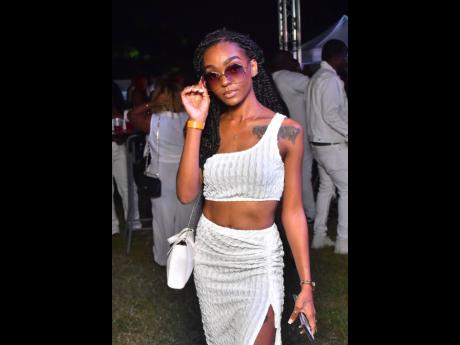 Fashion designer Youngmike Lepremiere flew in from Miami, Florida, for the event