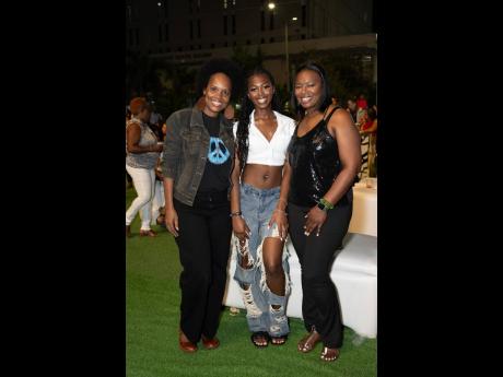 From left: Cecile Graham, Jada Simpson and Jacqueline Simpson enjoying the festivities.