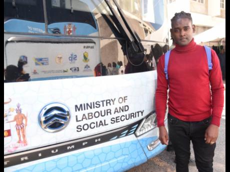 First-time participant 27-year-old Ackeem Brown is hoping the farm work programme will help to transform his financial fortunes.