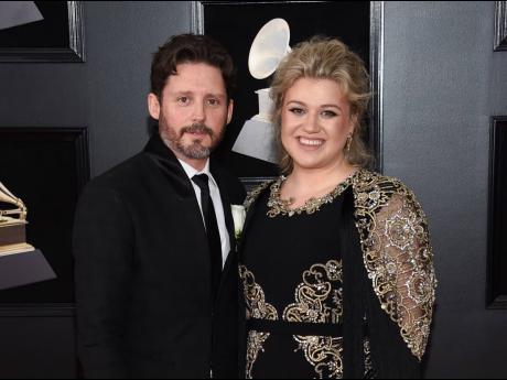 Kelly Clarkson and her ex-husband Brandon Blackstock at the 60th annual Grammy Awards in New York in 2018. 