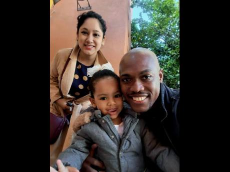 Executive Sous Chef for Royal Caribbean’s Wonder of the Seas, Consie ‘Omar’ Cover, with daughter Marley and wife Adriana.