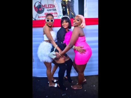 Jodie, Moodie and Slay strike a pose that defines the essence of the party - Clean to Mi Step.