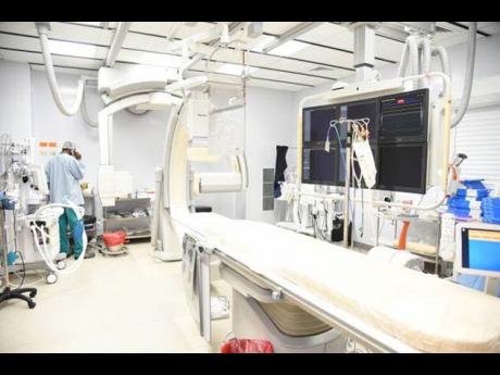 The biplane cateheterisation laboratory at the Bustamante Hospital for Children.