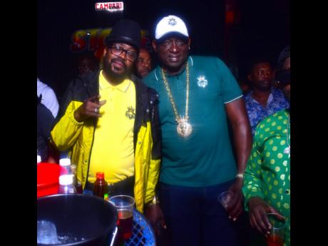 Dancehall superstar Beenie Man (left) and Shawn Baptiste, CEO of CIGA Records. 