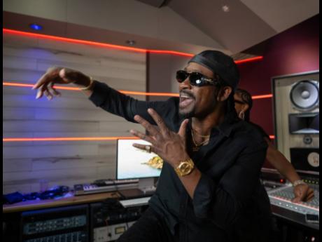 Credit: Gladstone Taylor Christopher Martin vibing in the studio at BigYaad.