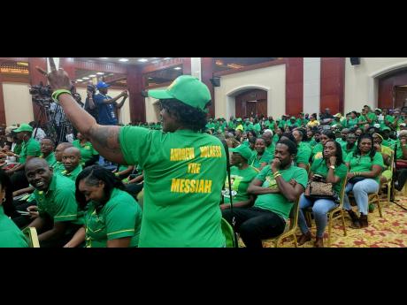 Jamaica Labour Party supporter Valsie Rose.