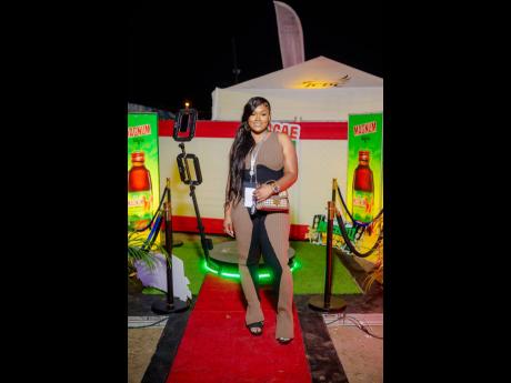 Tashana Goldson strutted her stuff on the red carpet.