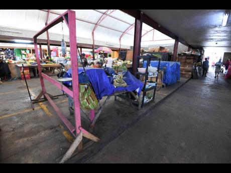A section of the Papine Market in St Andrew.