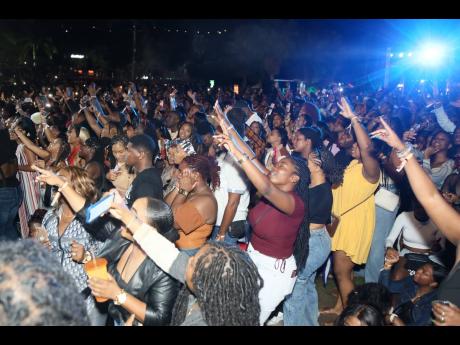 Patrons at Lost In Time, held at Hope Gardens, St Andrew, on Saturday.
