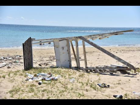 The picturesque Lyssons Beach in St Thomas has become a scene marred by neglect and decay.
