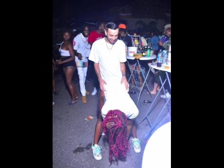 Credit: Anthony Minott Photos Arif getting all he can handle from Tallidon on the dancefloor.