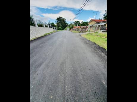 A section of the newly rehabilitated Whithorn to Darliston roadway in Westmoreland.

 