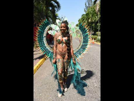 Shanique Hayden, marketing manager at  Xodus Carnival, enjoying the road march.