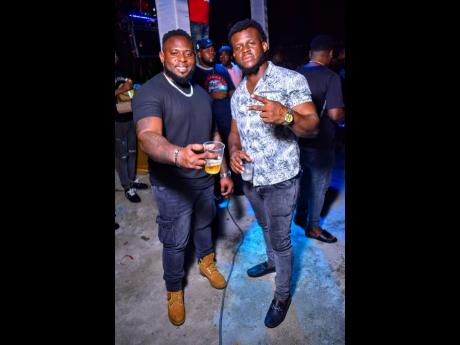 Dale Yacht Party (left) chills with his associate Mark.